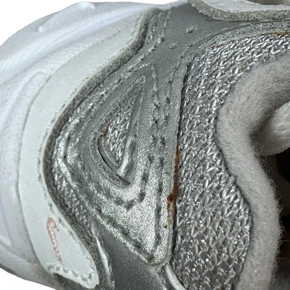 Nike Baby 2.5C Toddler Gray Silver Pink Retro Sneakers 308059-061 Y2K Kids